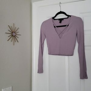 Forever 21 long sleeved crop top